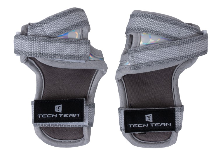 Комплект защиты Tech Team Safe fit kids 4.0 серый