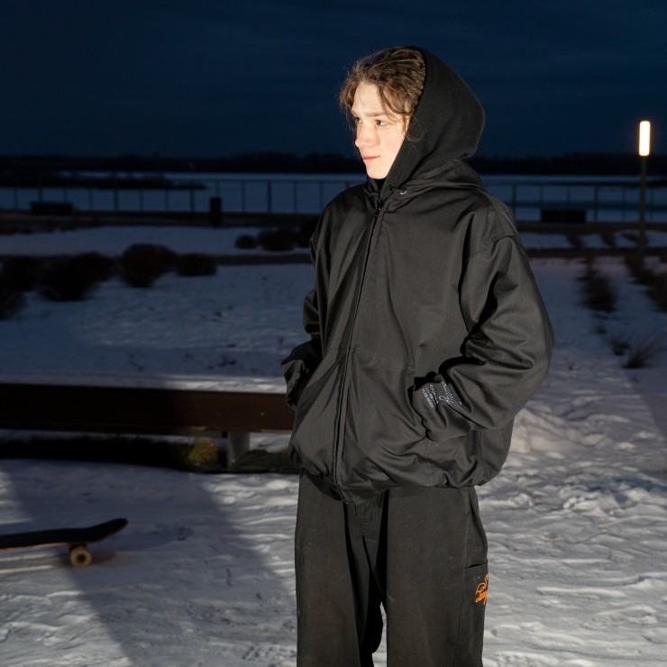 Куртка Larry Canvas Jacket черный