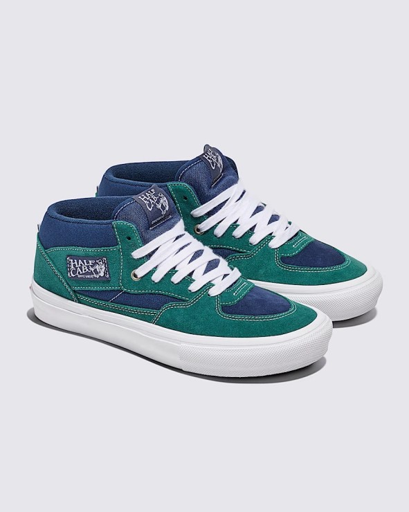 Кеды Vans Half Cab Medium синий / зеленый