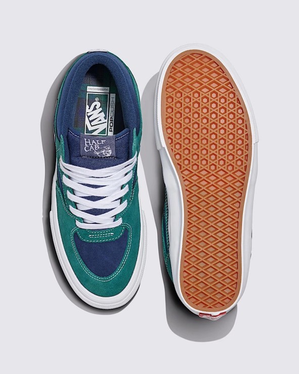 Кеды Vans Half Cab Medium синий / зеленый