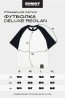 Футболка Shmot Reglan Delux Combo черный / белый