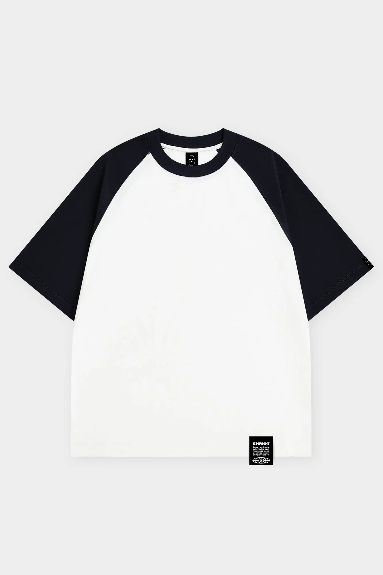 Футболка Shmot Reglan Delux Combo черный / белый XL