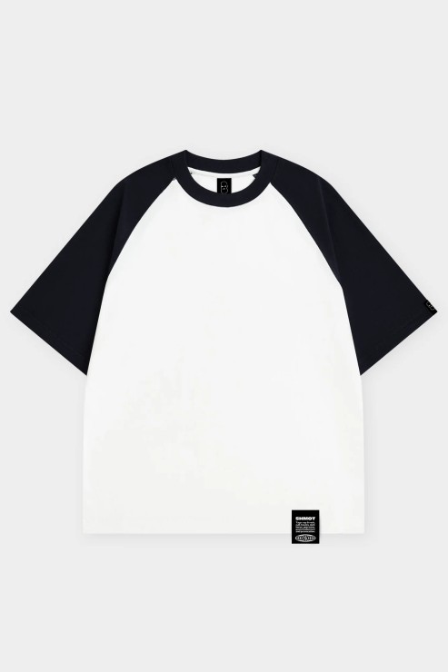 Футболка Shmot Reglan Delux Combo черный / белый
