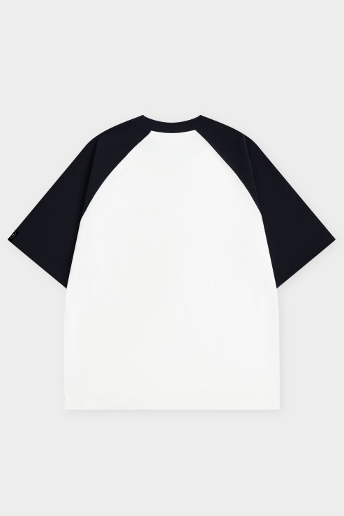 Футболка Shmot Reglan Delux Combo черный / белый
