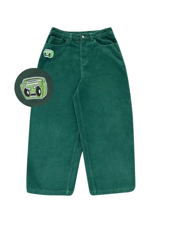 Джинсы Beekt Вельвет зеленый