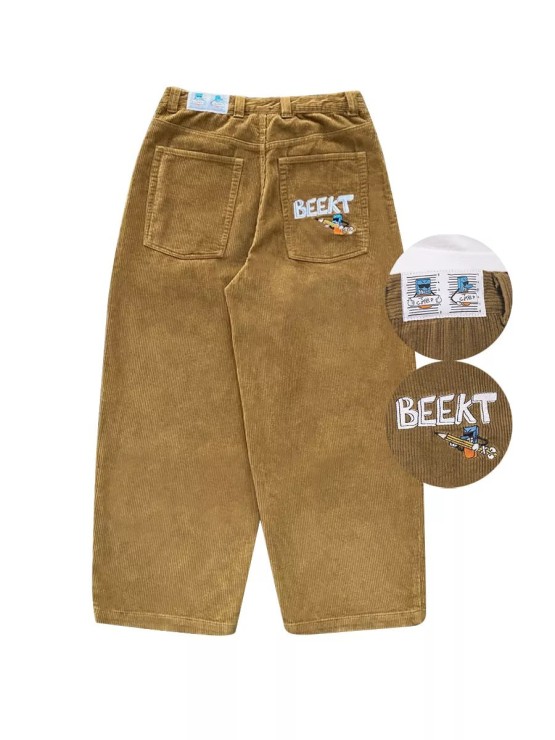 Джинсы Beekt Вельвет коричневый