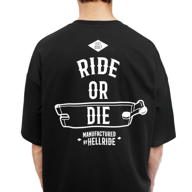 Футболка Hellride Ride or die черный