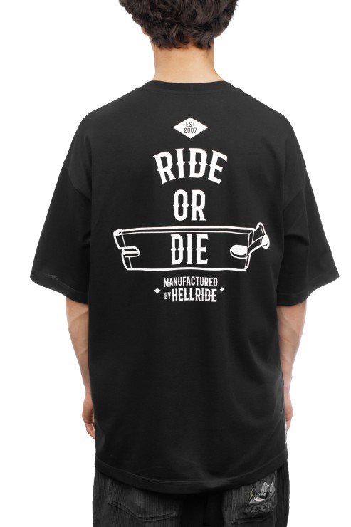 Футболка Hellride Ride or die черный