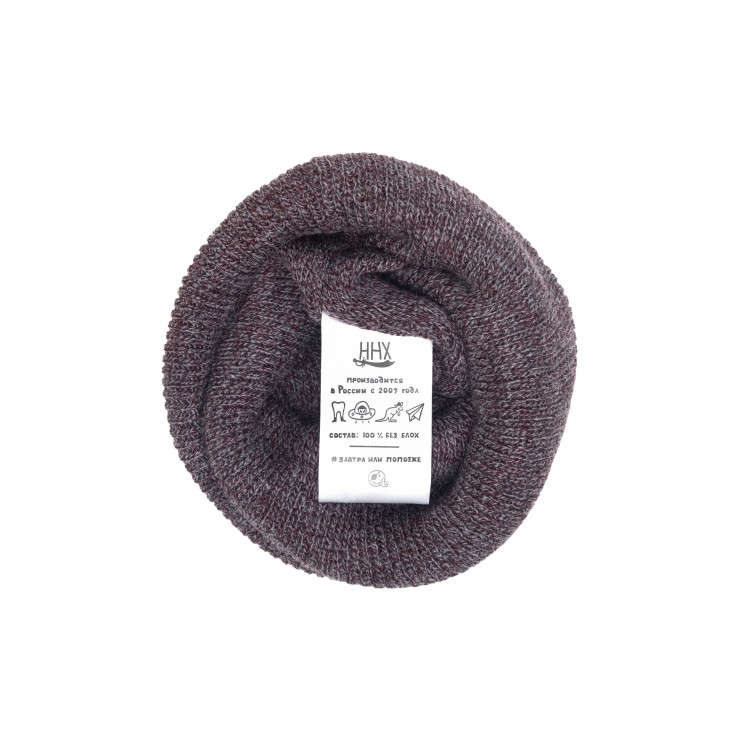 Шапка HHX Фудзи бордо-серый