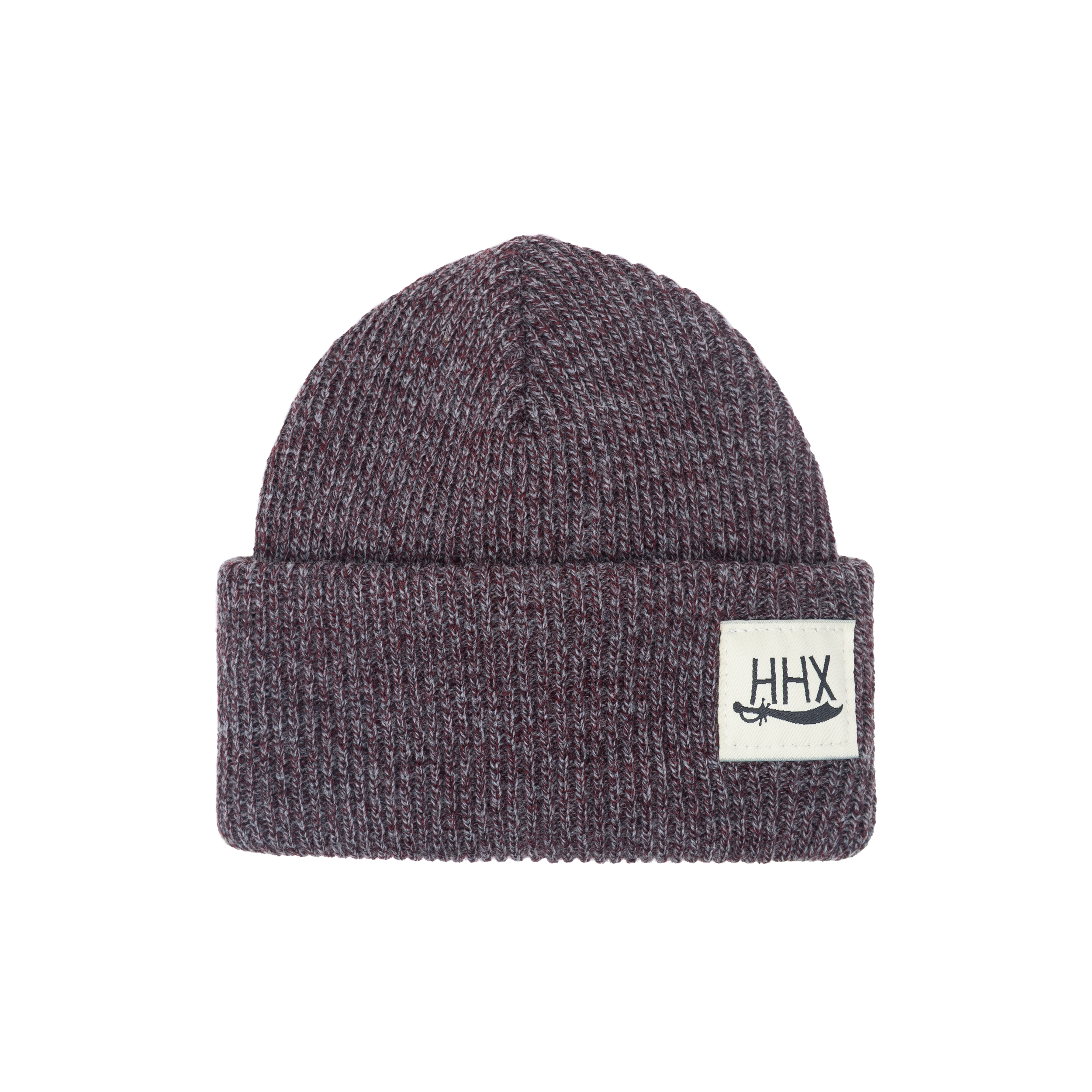 Шапка HHX Фудзи черныйбордо-серый