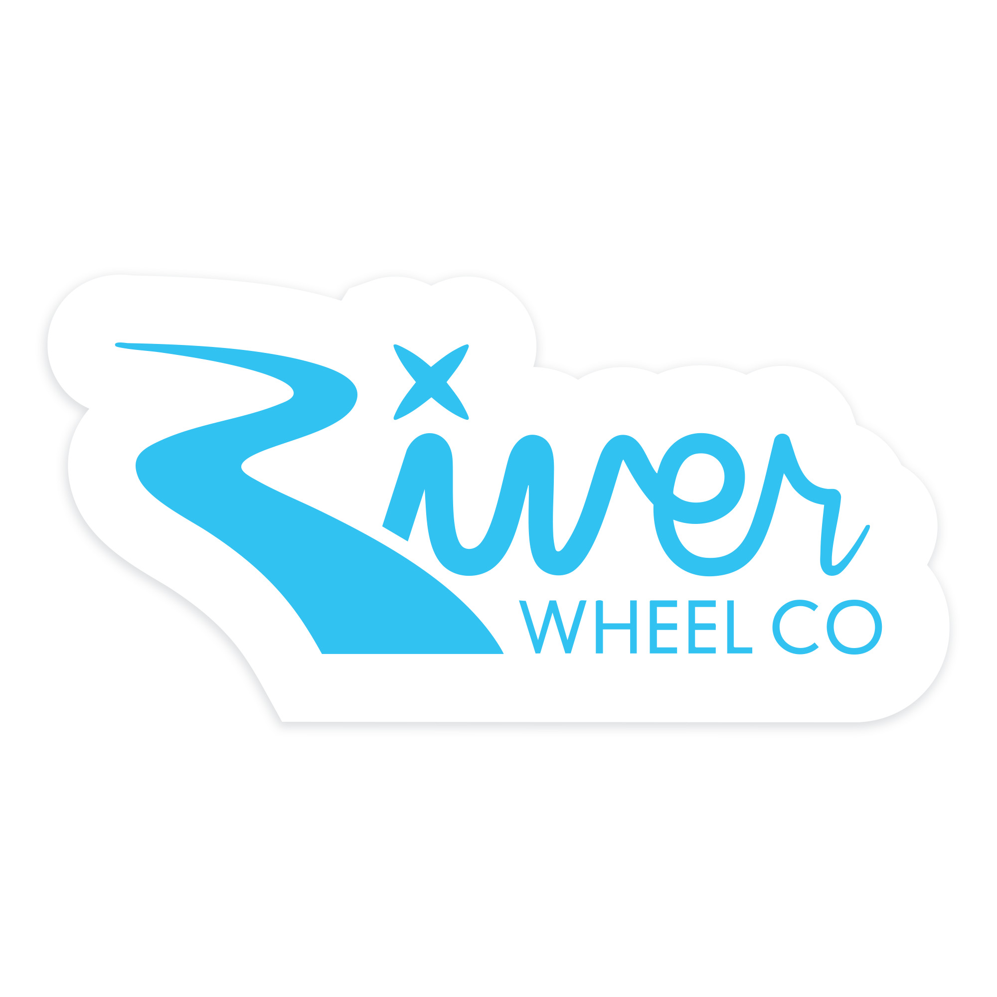 Наклейка River Logo синий