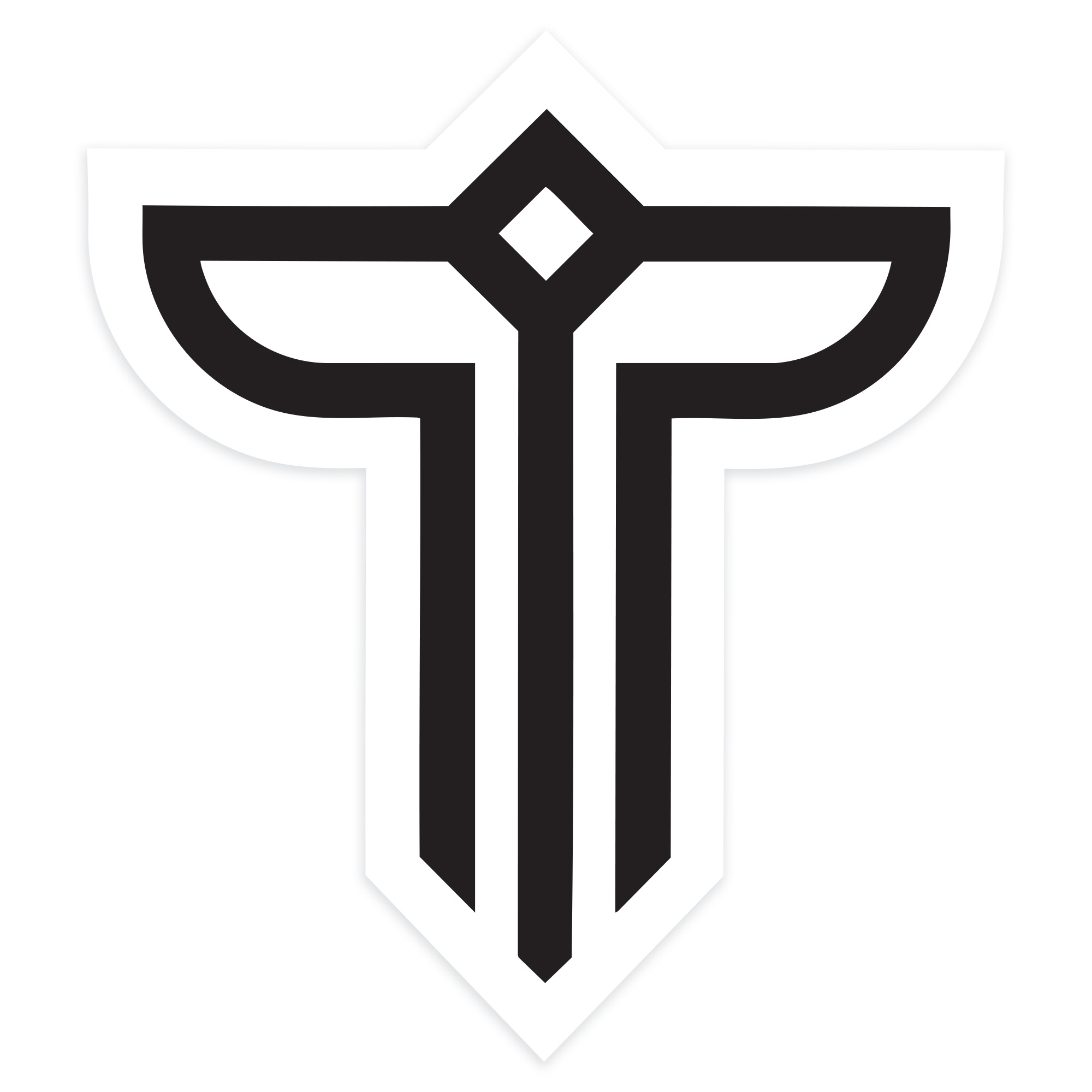 Наклейка Totem Logo черный