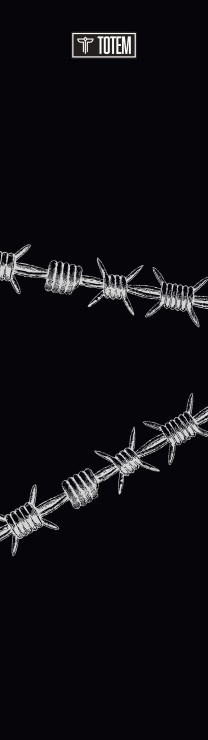 Шкурка Totem Колючая проволока черный