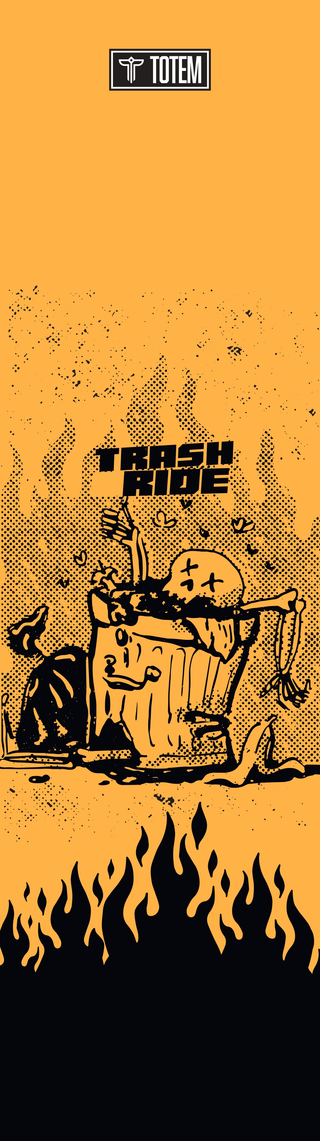 Шкурка Totem Trash ride красныйжелтый