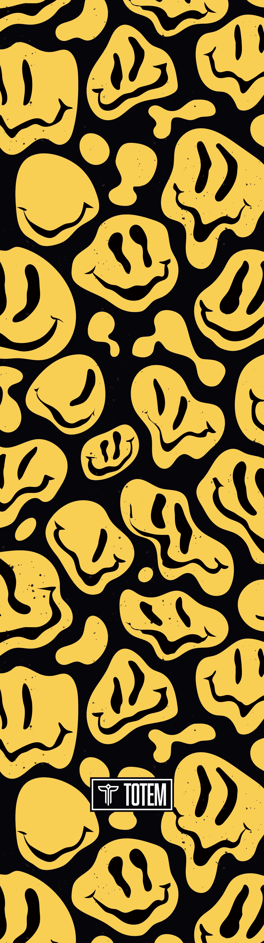 Шкурка Totem Melted smiles черный / желтый