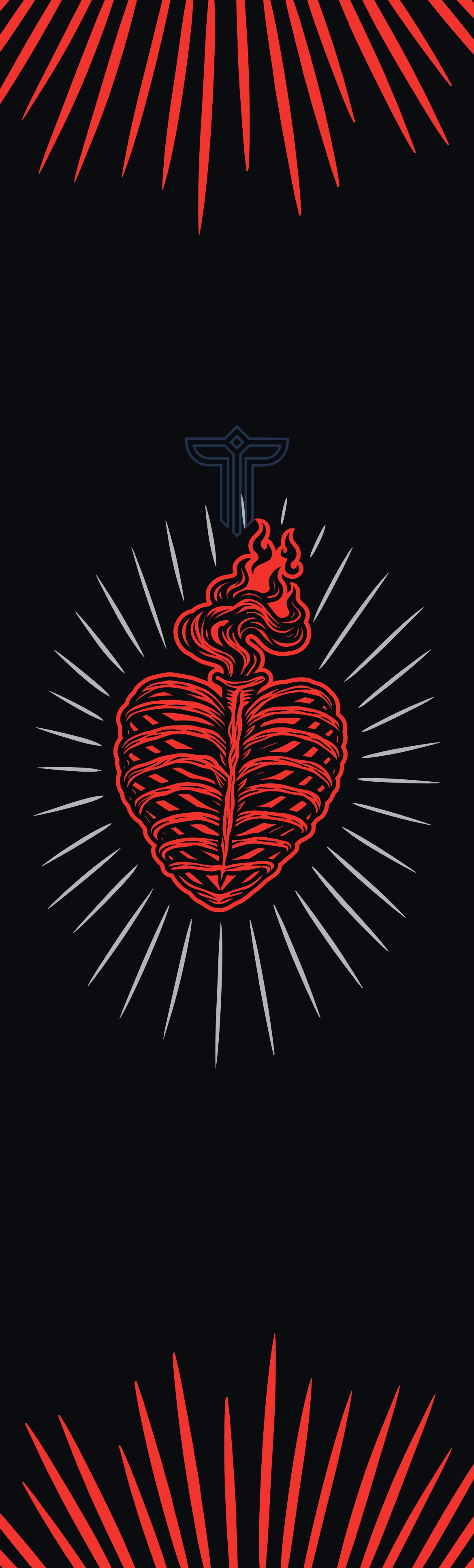 Шкурка Totem Burning heart черный