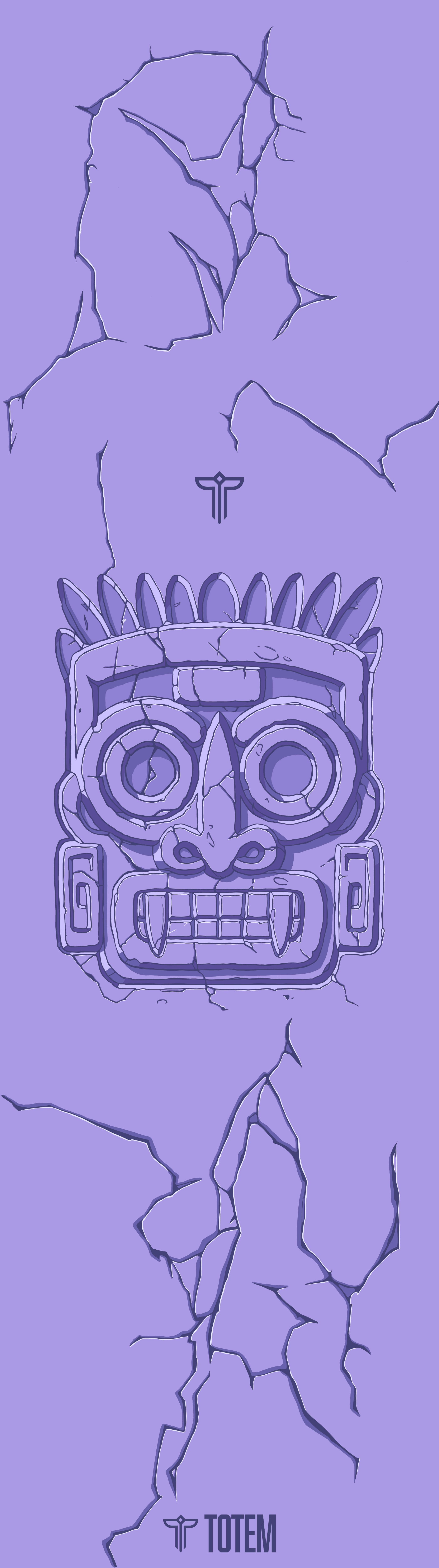 Шкурка Totem Maya красныйфиолетовый