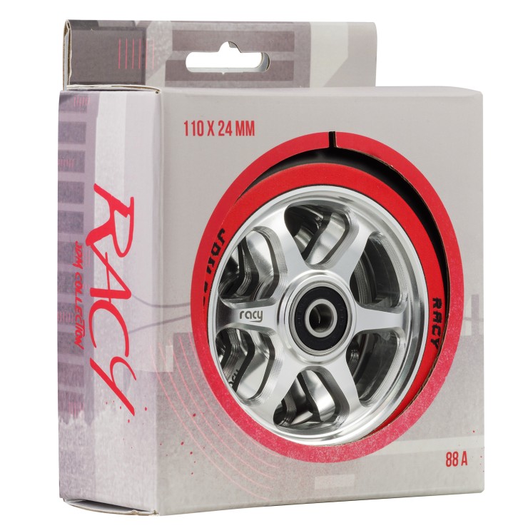 Колесо для самоката Racy te37 110 пара серебристый