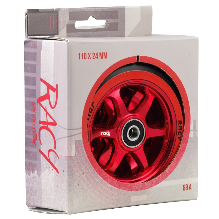 Колесо для самоката Racy te37 110 пара красный