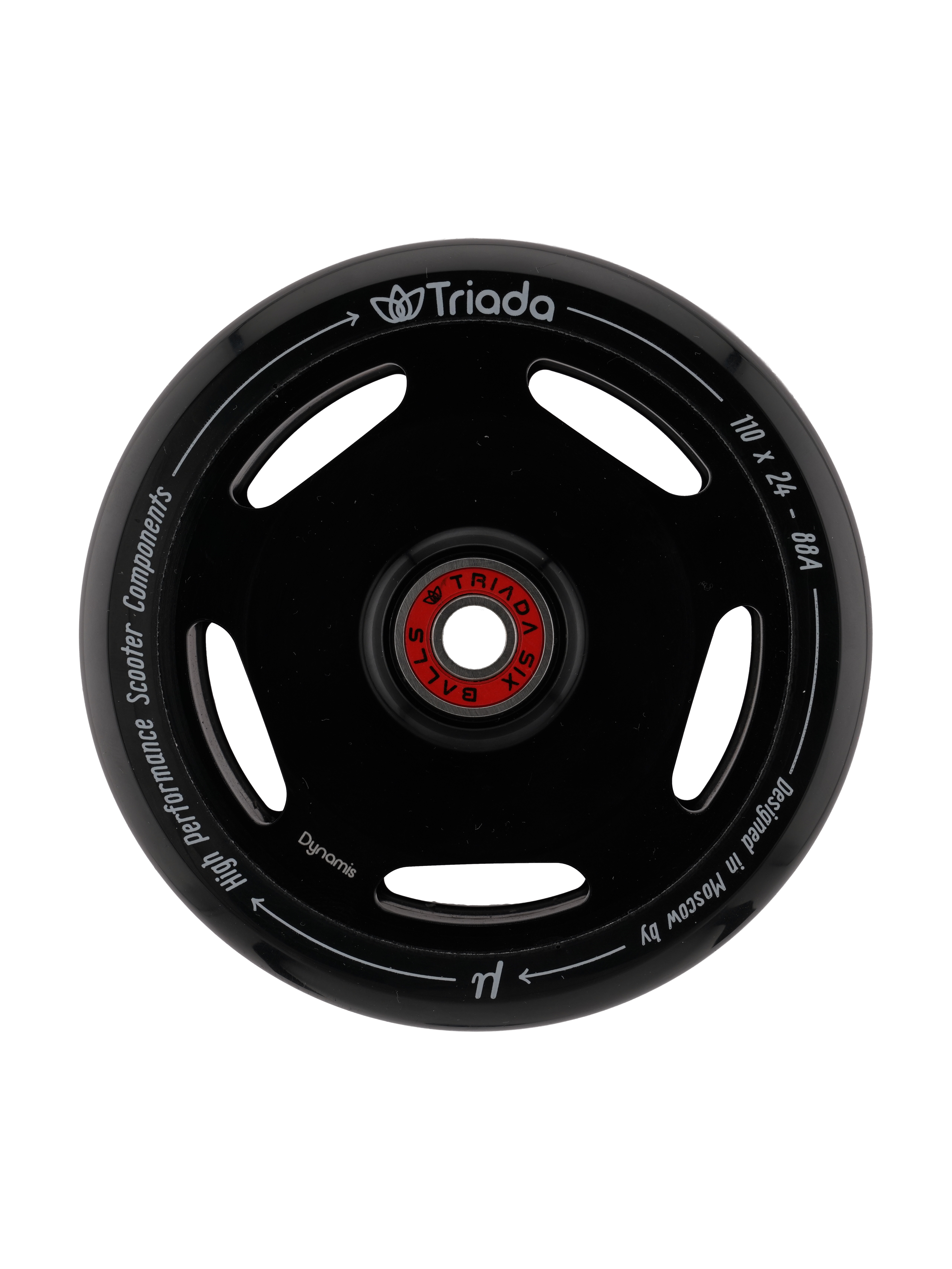 Колесо для самоката Triada Dynamis 110 серебристыйчерный