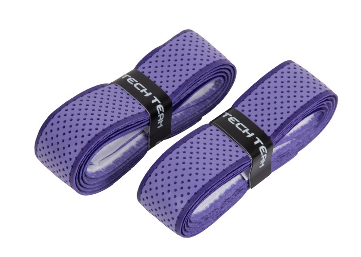Грипсы Tech Team Намотки перфорированные фиолетовый