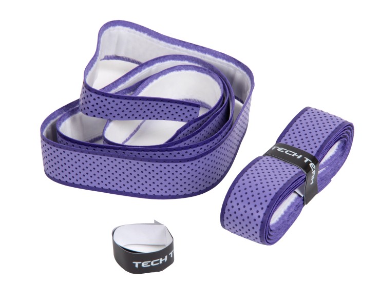 Грипсы Tech Team Намотки перфорированные фиолетовый