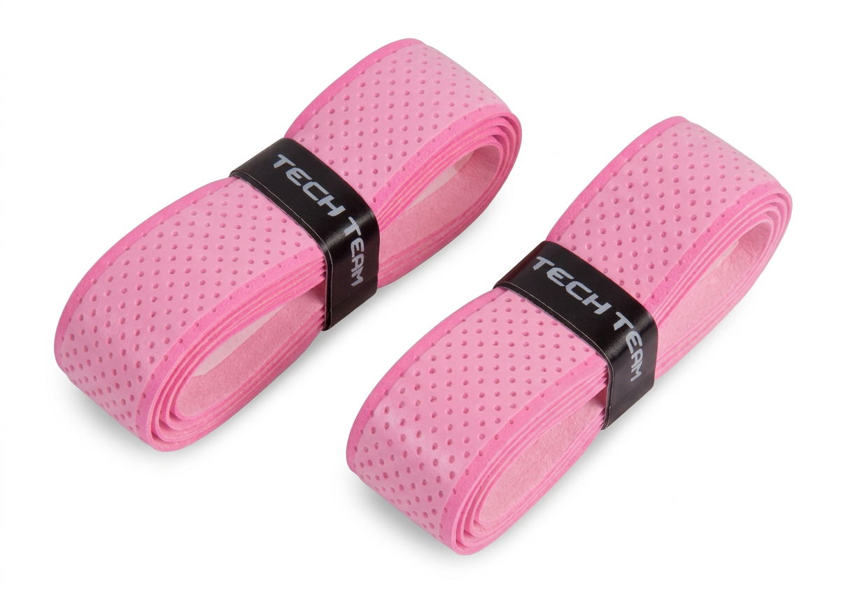 Грипсы Tech Team Намотки перфорированные розовыйрозовый