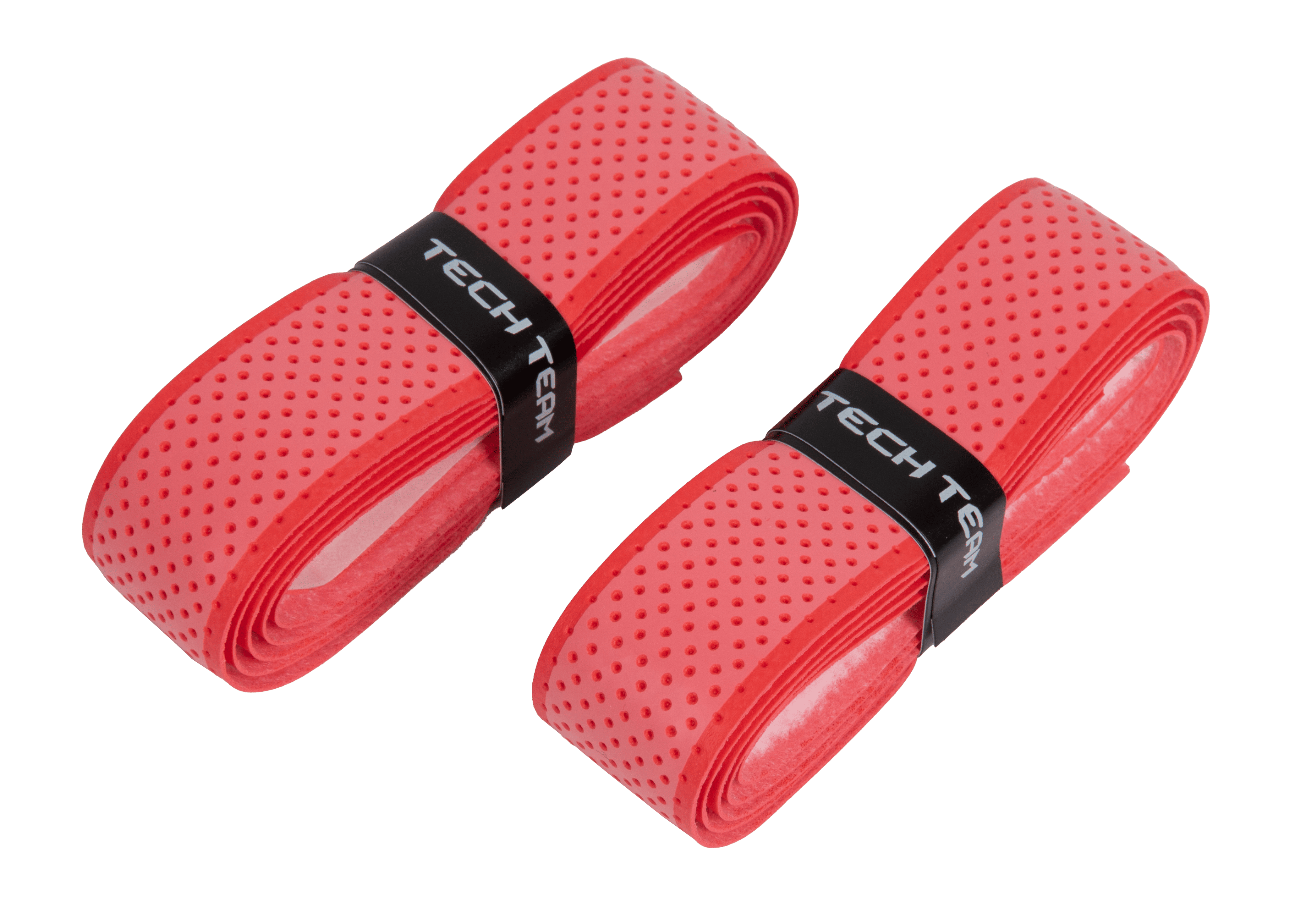 Грипсы Tech Team Намотки перфорированные розовыйкрасный
