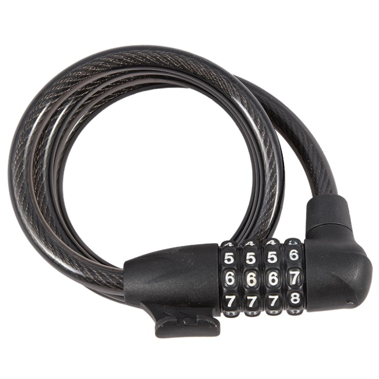 Велозамок Tech Team GK 10х1200mm черный